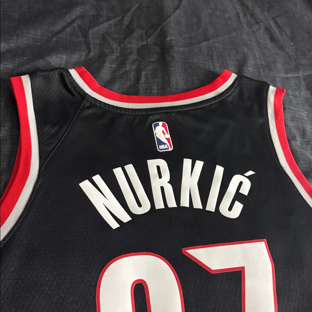 Portland Trail Blazers #27 Jusuf Nurkic Home NBA Nike Swingman Jersey - Picture 9 of 9